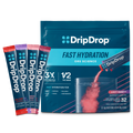 DripDrop Juicy Variety Pack Electrolyte Powder, 8 oz sticks, 32 count